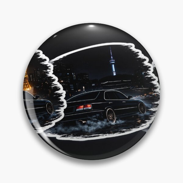 Item preview, Ultra Minimal JDM Night Drift – Black Label Neon Line designed and sold by Wander Pop Studio.