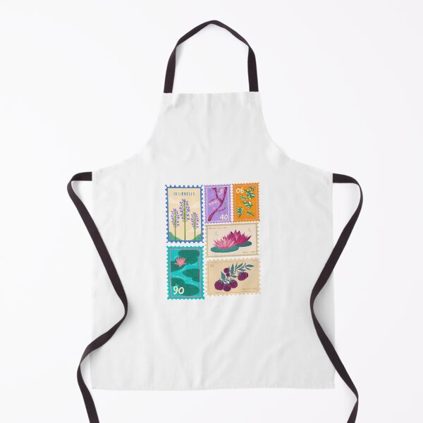 Item preview, Vintage Floral Postage Stamps Aesthetic Art designed and sold by Akira Design Store.