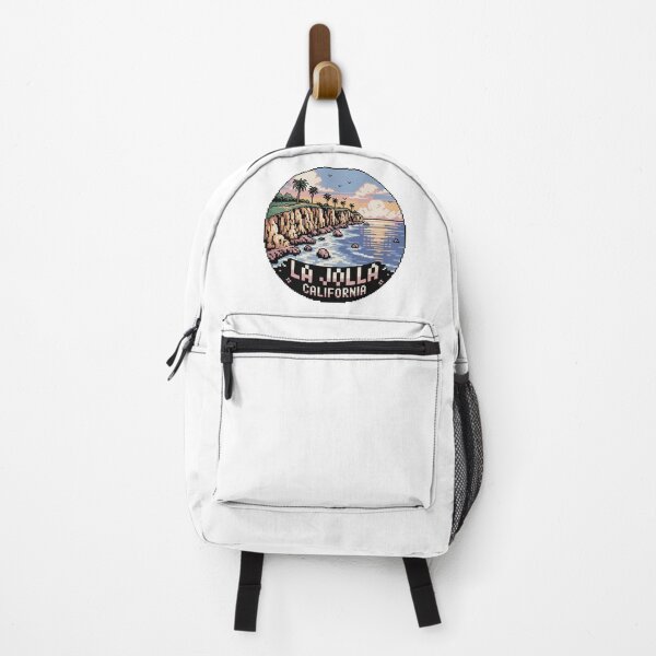 Item preview, La Jolla California Pixel Art Coastal Cliff designed and sold by CircinusStore.
