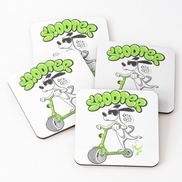 Item preview, Let’s Go! Cool Scooter Dog 1 designed and sold by mcraft studio.
