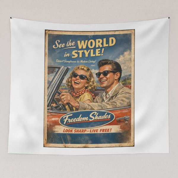 Item preview, Freedom Shades – Retro Sunglasses Adventure designed and sold by ForeverPrintsOK.