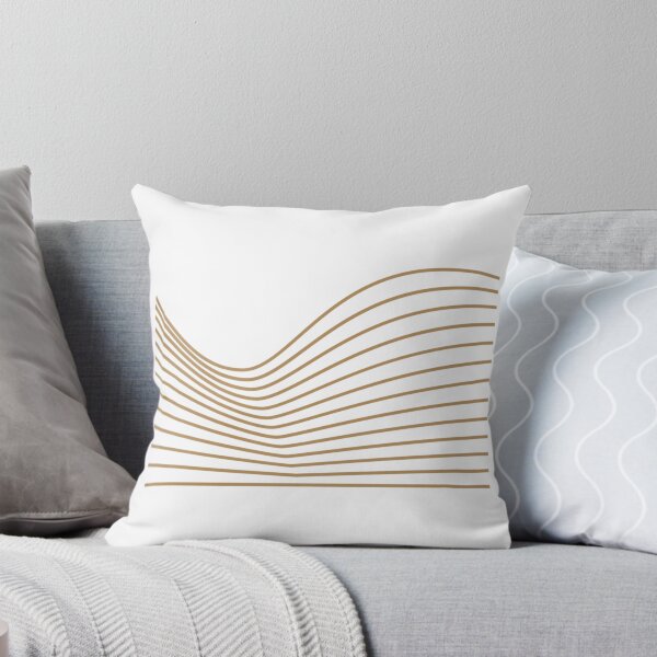 Item preview, Luxury Gold Minimalist Waves - Abstract Line Art designed and sold by DraftDose.
