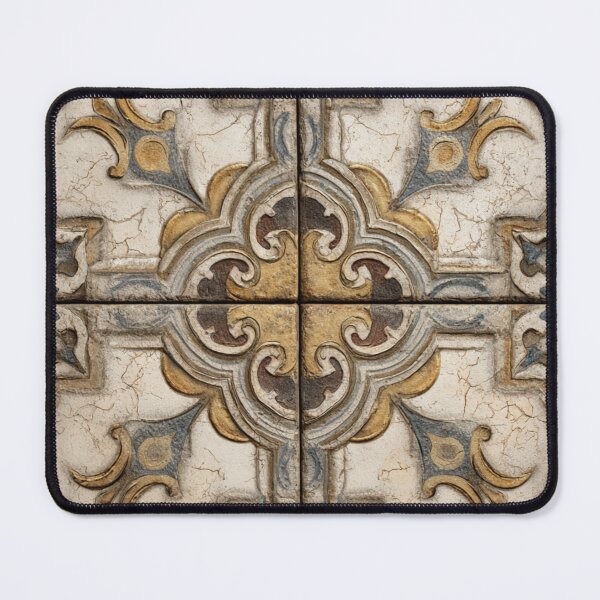 Item preview, Porcelain Beige Ornament Portuguese Inspired Pattern designed and sold by GrinGalore.