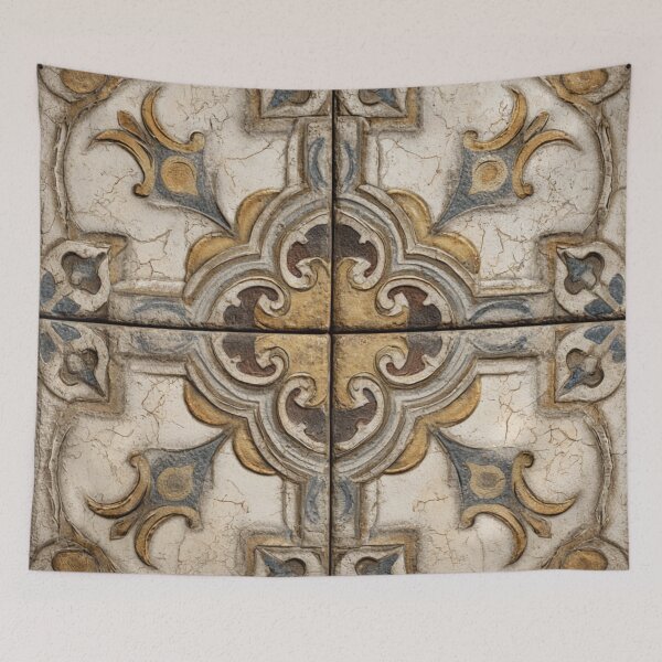 Item preview, Porcelain Beige Ornament Portuguese Inspired Pattern designed and sold by GrinGalore.