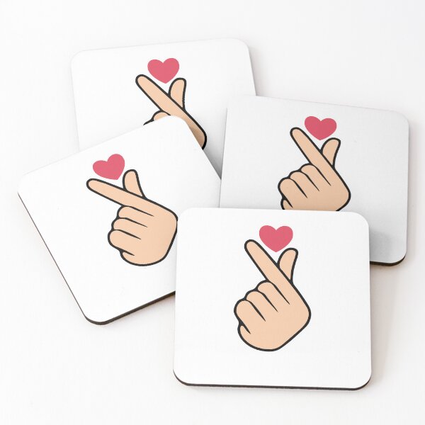 Item preview, Cute Korean Finger Heart - Saranghae K-Pop Love Sign designed and sold by birleşik zevkler.
