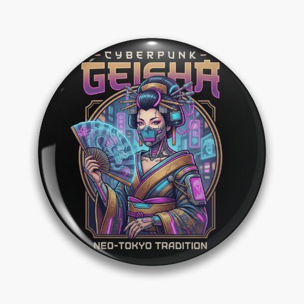 Item preview, Cyberpunk Geisha Neo-Tokyo Tradition | Stunning Apparel Design designed and sold by BassLineDesign.
