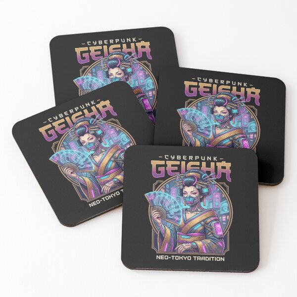 Item preview, Cyberpunk Geisha Neo-Tokyo Tradition | Stunning Apparel Design designed and sold by BassLineDesign.