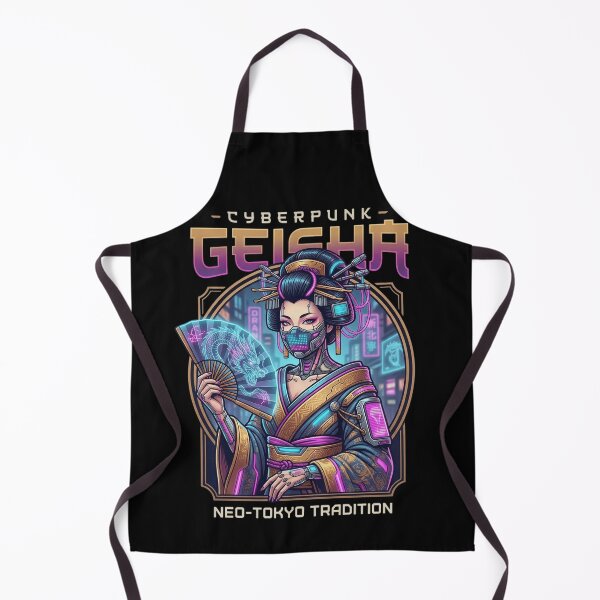 Item preview, Cyberpunk Geisha Neo-Tokyo Tradition | Stunning Apparel Design designed and sold by BassLineDesign.