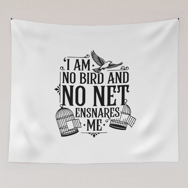 Item preview, I Am No Bird And No Net Ensnares Me Vintage Typography Jane Eyre designed and sold by Fenay Designs.