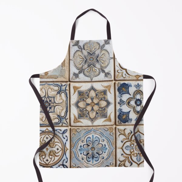 Item preview, Porcelain Beige Ornament Tile Portuguese Inspired Pattern designed and sold by GrinGalore.