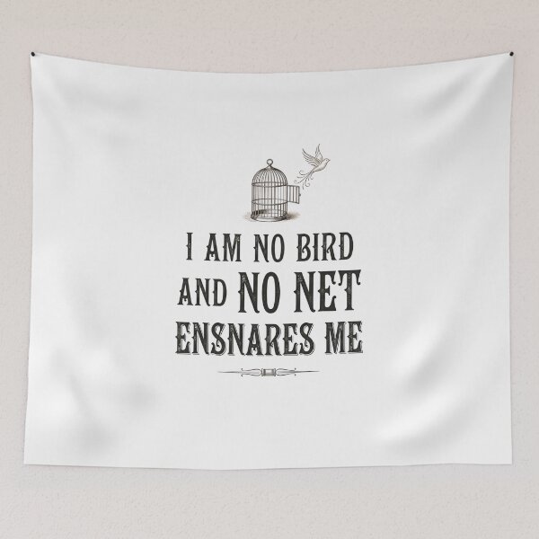 Item preview, I Am No Bird And No Net Ensnares Me Minimalist Jane Eyre designed and sold by Fenay Designs.