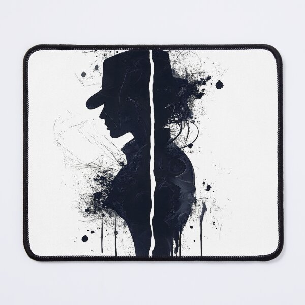 Item preview, Splatter Noir Woman Silhouette With Hat Modern Style designed and sold by Shoot-The-Moon.