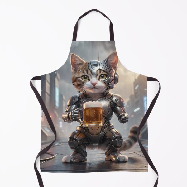 Item preview, Cyber Cat Warrior in Neon City – Futuristic Art, Urban Energy & Creative SciFi Vibes designed and sold by FotoworldEdel.