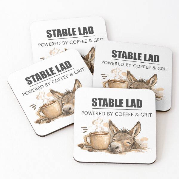 Item preview, Stable Farm Donkey Print designed and sold by OneStopDonkeyShop.