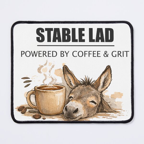 Item preview, Stable Farm Donkey Print designed and sold by OneStopDonkeyShop.