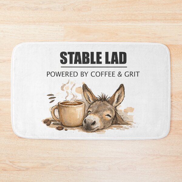 Item preview, Stable Farm Donkey Print designed and sold by OneStopDonkeyShop.