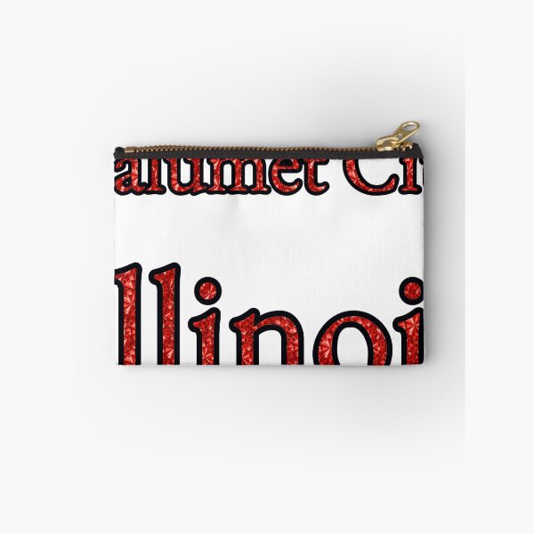 Item preview, Calumet City Illinois City Name With Red Rhinestone designed and sold by TheIconSmith.