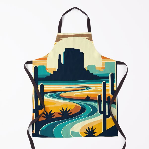 Item preview, Desert River Sunset with Cactus Silhouettes designed and sold by InkSmithery.