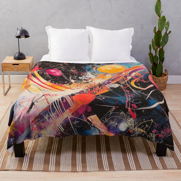 Item preview, Dynamic Energy - Vibrant Kandinsky Abstract Explosion designed and sold by Caspereickeart.