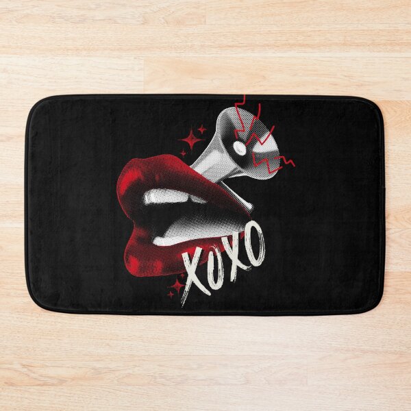 Item preview, Edgy Pop Art Lips Megaphone - Y2K Halftone XOXO Aesthetic designed and sold by birleşik zevkler.