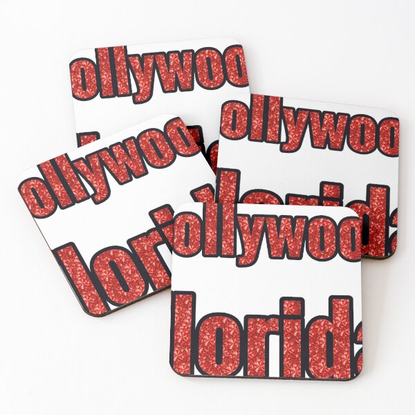 Item preview, Hollywood Florida City Name With Red Rhinestone designed and sold by TheIconSmith.
