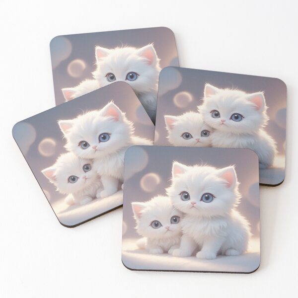 Item preview, Pure Innocence: Fluffy White Kittens designed and sold by Dreamy Armine Art.