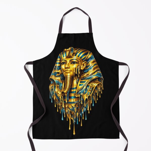 Item preview, Melting Golden Tutankhamun Mask – Liquid Gold Pharaoh Ancient Egypt Art designed and sold by GulfSignature.