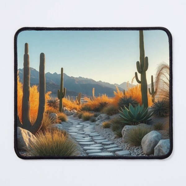 Item preview, Golden Desert Pathway with Cacti Garden designed and sold by Vida e Arte.