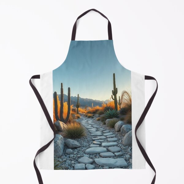 Item preview, Golden Desert Pathway with Cacti Garden designed and sold by Vida e Arte.