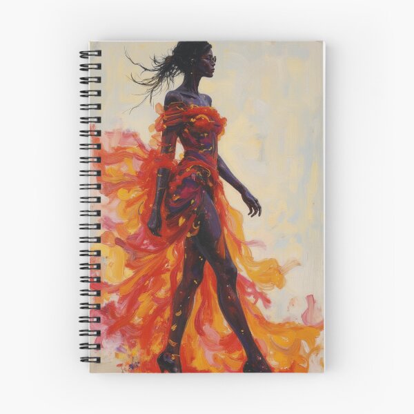 Item preview, Mujer elegante con vestido ardiente designed and sold by Mary Spencer.