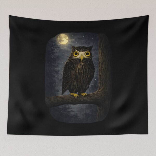 Item preview, Moonlit Owl Guardian designed and sold by blankTeeShirt.