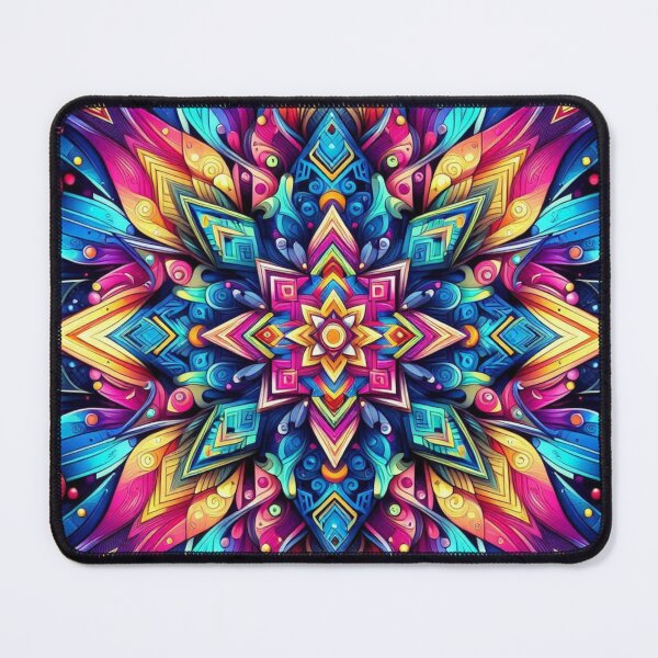 Item preview, Geometric Mandala – Vibrant Symmetrical Abstract Design designed and sold by Dogandesighn.