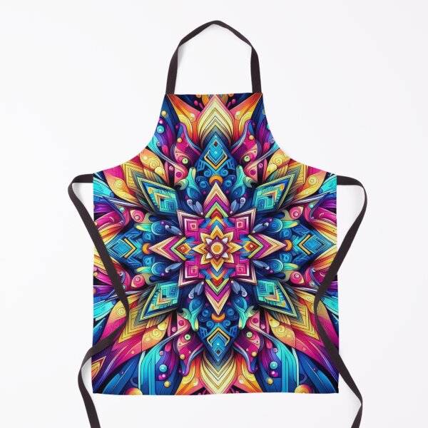 Item preview, Geometric Mandala – Vibrant Symmetrical Abstract Design designed and sold by Dogandesighn.