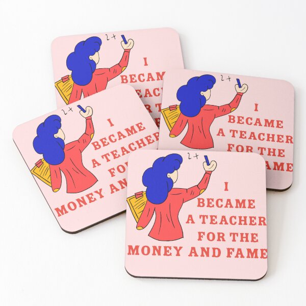 Item preview, Funny Teacher Humor - I Became a Teacher For the Money designed and sold by Mini Pixel Perfect Co..