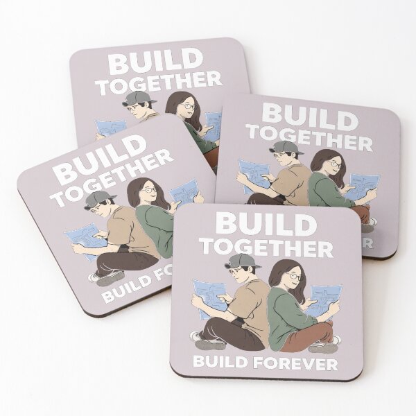 Item preview, Build Together Build Forever T-Shirts – Couple Builder Love designed and sold by KDesignCrafts.