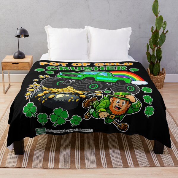 Item preview, Pot Of Gold Crusher Monster Truck Funny St Patricks Day Kids designed and sold by ObukiLantara.