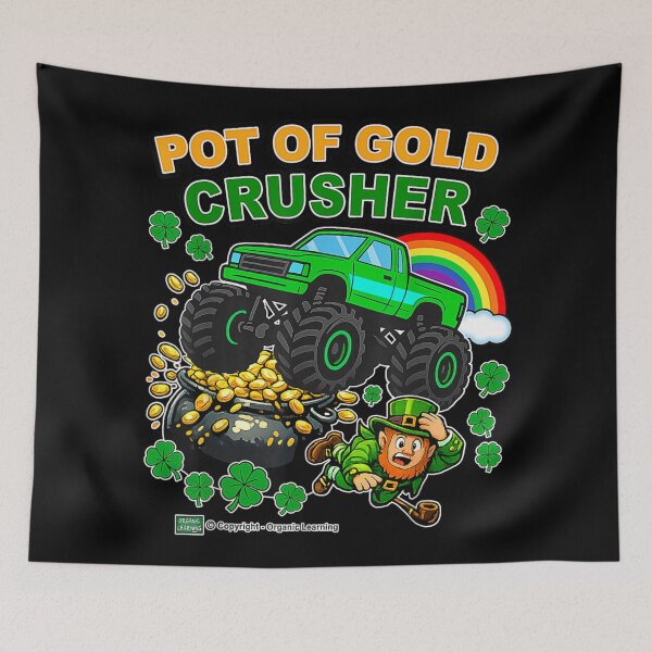 Item preview, Pot Of Gold Crusher Monster Truck Funny St Patricks Day Kids designed and sold by ObukiLantara.