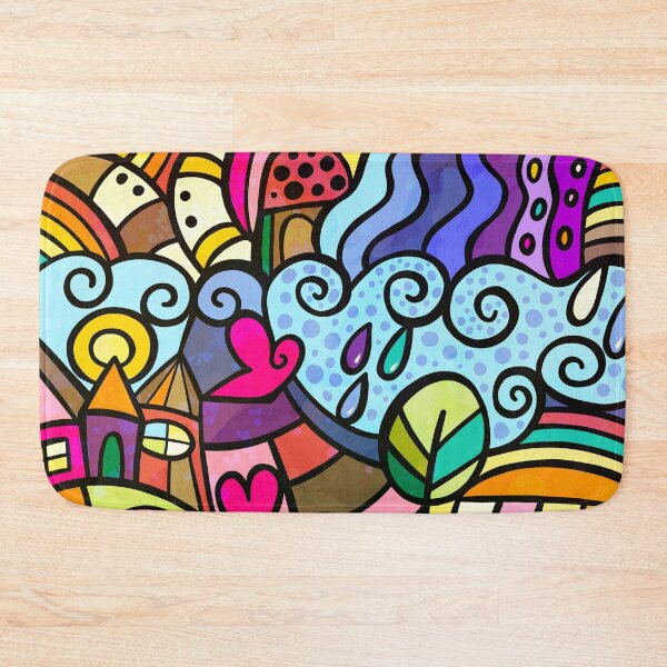 Item preview, Doodle Wonderland Abstract Cartoon Scene designed and sold by Prawny.