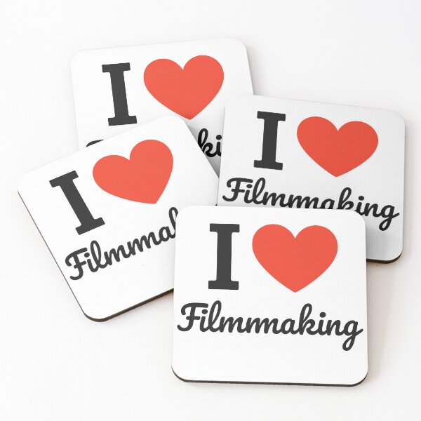 Item preview, I Love Filmmaking | Creative Cinema Typography | Film Production & Movie Lover Design designed and sold by PaintedPixels01.