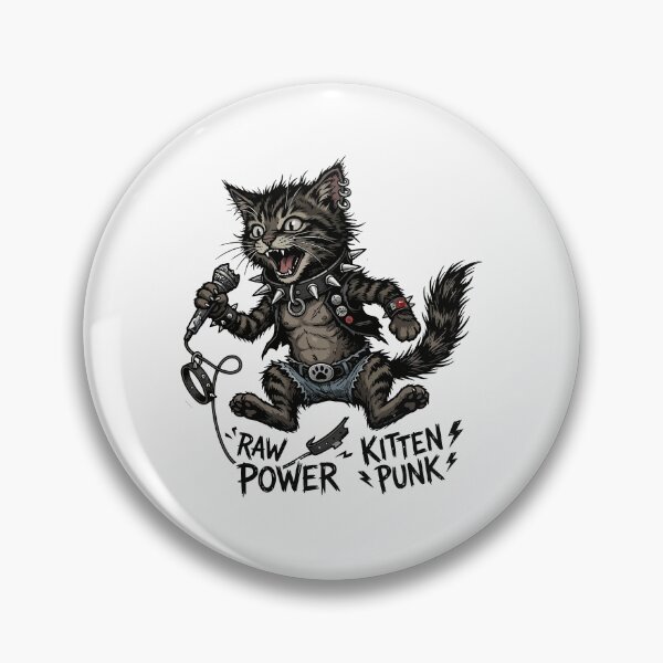 Item preview, Power Punk Kitten - The Godfather of Punk raw designed and sold by henryavincnt.