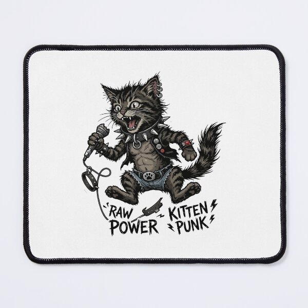 Item preview, Power Punk Kitten - The Godfather of Punk raw designed and sold by henryavincnt.