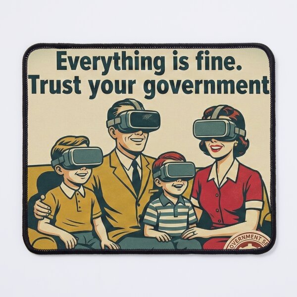 Item preview, Retro Propaganda Everything Is Fine trust your government VR designed and sold by NebulaLabs.