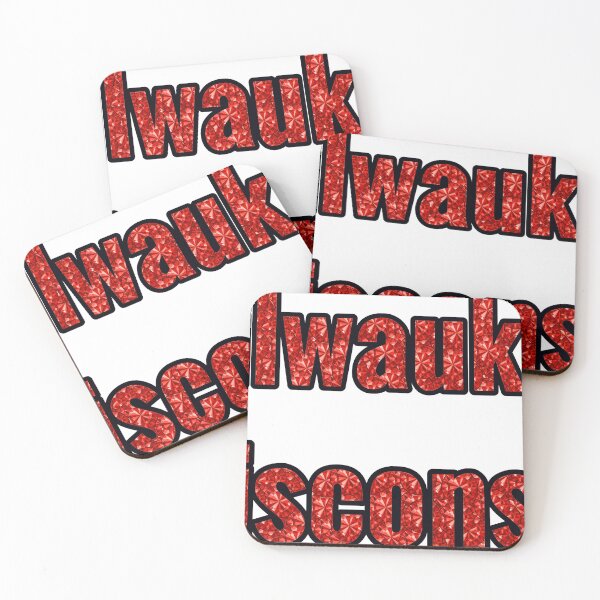 Item preview, Milwaukee Wisconsin City Name With Red Rhinestone designed and sold by TheIconSmith.