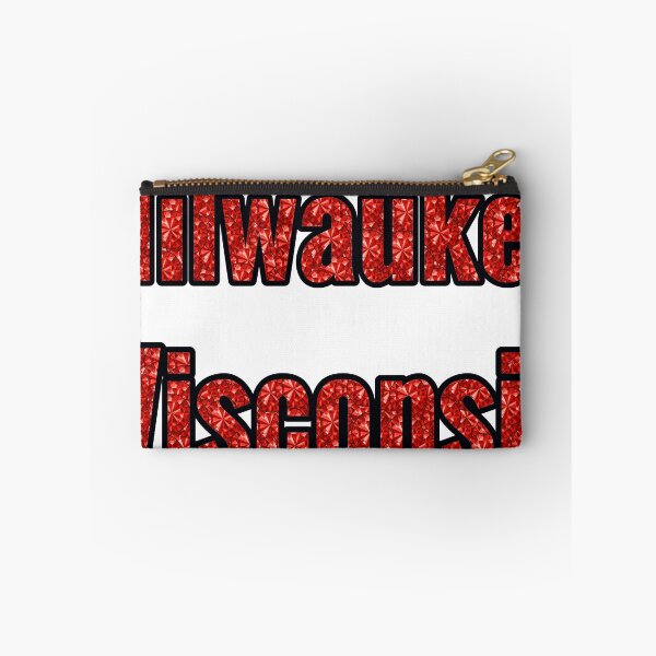 Item preview, Milwaukee Wisconsin City Name With Red Rhinestone designed and sold by TheIconSmith.