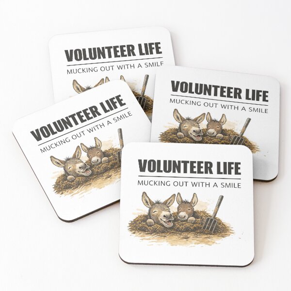 Item preview, Volunteer Stable Farm Donkey Print designed and sold by OneStopDonkeyShop.