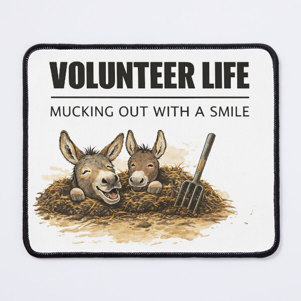 Item preview, Volunteer Stable Farm Donkey Print designed and sold by OneStopDonkeyShop.
