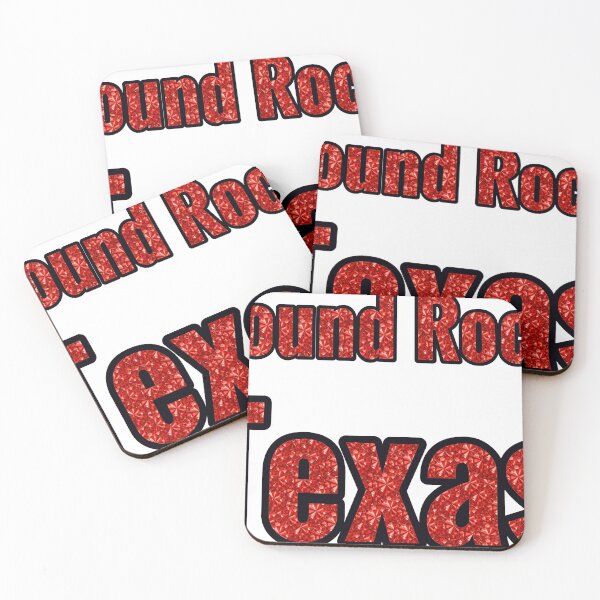 Item preview, Round Rock Texas City Name With Red Rhinestone designed and sold by TheIconSmith.