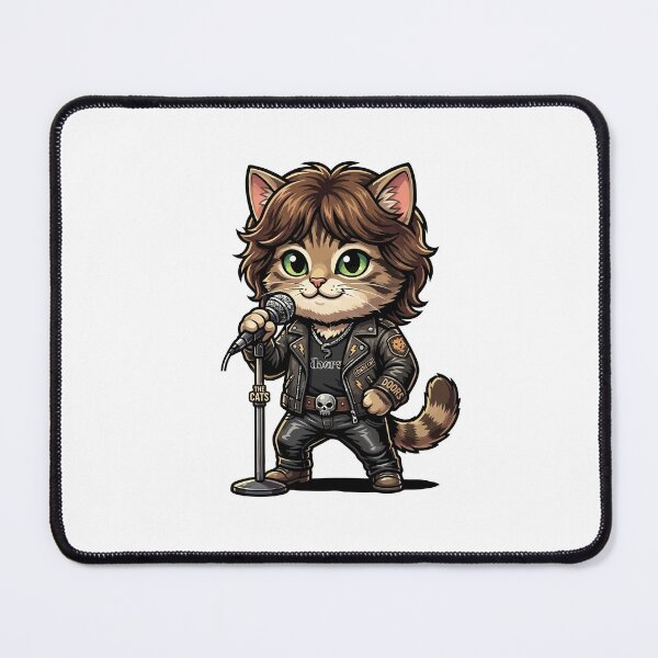 Item preview, King Kitten on mic Doors Psychedelic Rock Cat designed and sold by henryavincnt.