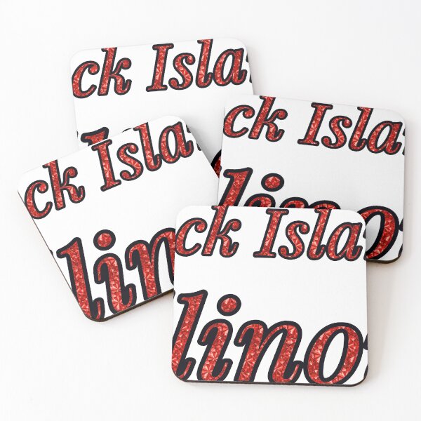 Item preview, Rock Island Illinois City Name With Red Rhinestone designed and sold by TheIconSmith.
