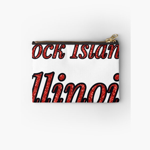 Item preview, Rock Island Illinois City Name With Red Rhinestone designed and sold by TheIconSmith.